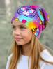 Шапка летняя КОТИКИ цв.Фукси