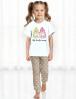 Пижама детская KETMIN КОМФОРТ MY LOVE BUNNY цв.Бежевый (Футболка/Брюки)