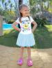 Платье для девочки KETMIN STAR mini цв.Белый/Голубой с сеткой