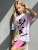 Футболка для девочки KETMIN МАЙАМИ MINNIE POSITIVE цв.Тай Дай Неон