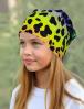Шапка летняя ЛЕО НЕОН сине-желтая