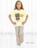 Пижама детская KETMIN КОМФОРТ СОВУШЕЧКА цв.Бежевый (Футболка/Брюки)