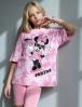 Футболка для девочки KETMIN МАЙАМИ MINNIE POSITIVE цв.Тай Дай Розовый