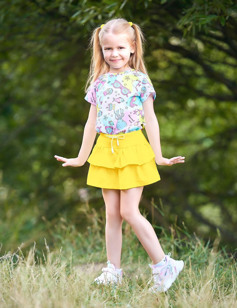 Купить Детская юбка-шорты KETMIN Bright Summer цв.Белый оптом от  производителя в Иваново.