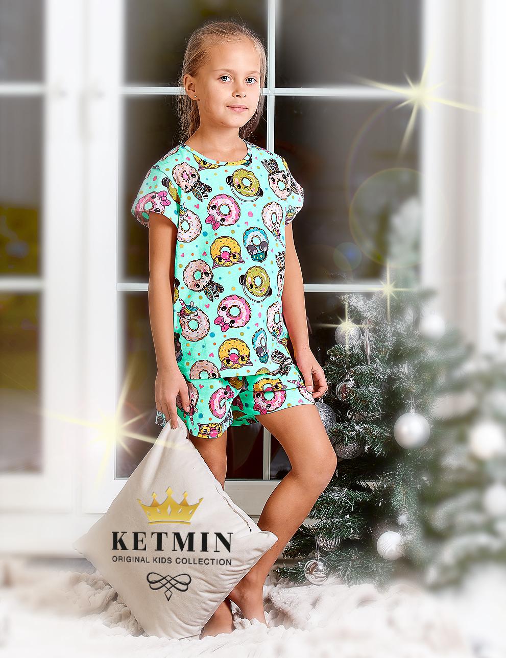Пижама детская KETMIN Пончики карнавал цв.Мята