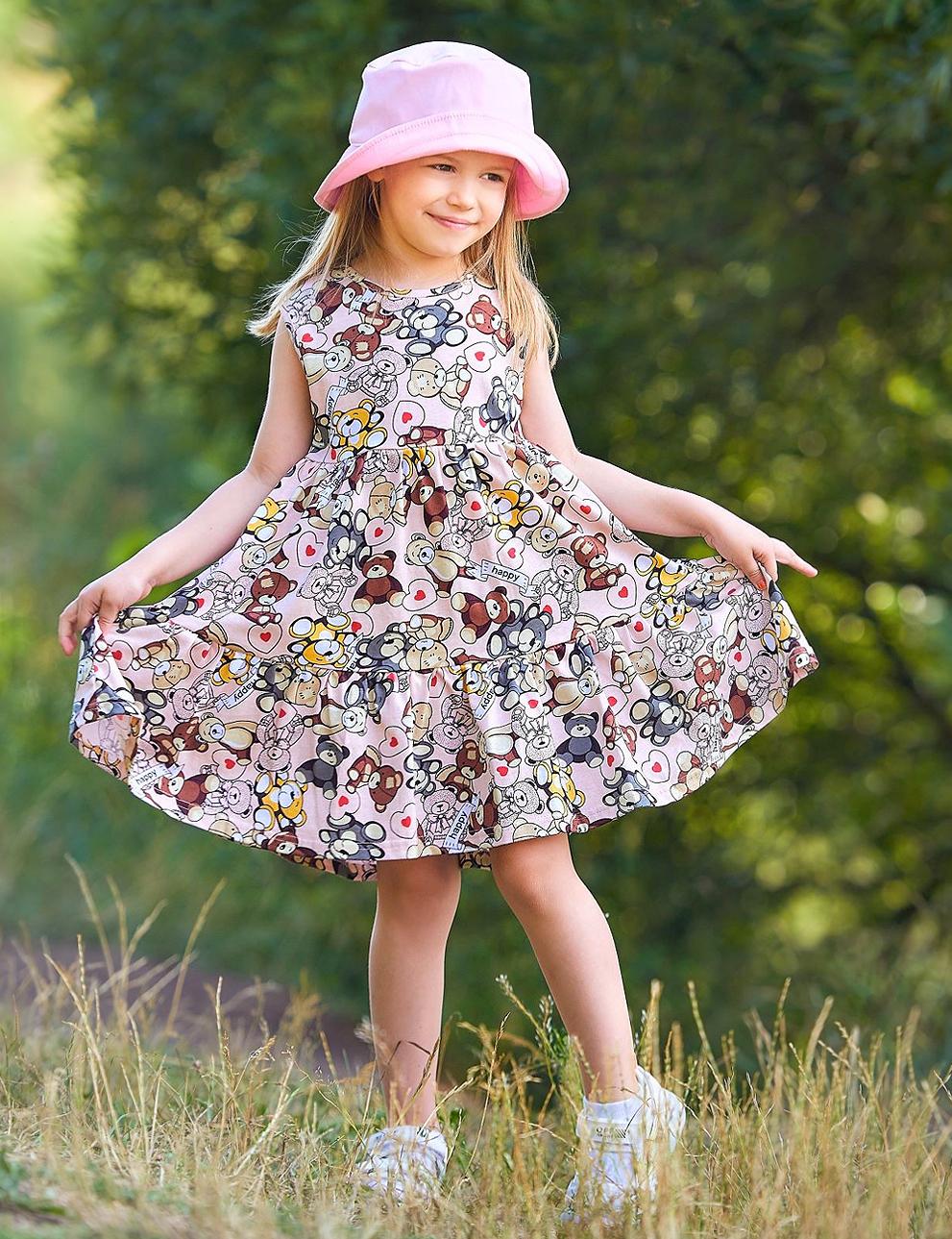 Платье для девочки KETMIN НЕЖНОСТЬ цв.Плюшевые Мишки розовый
