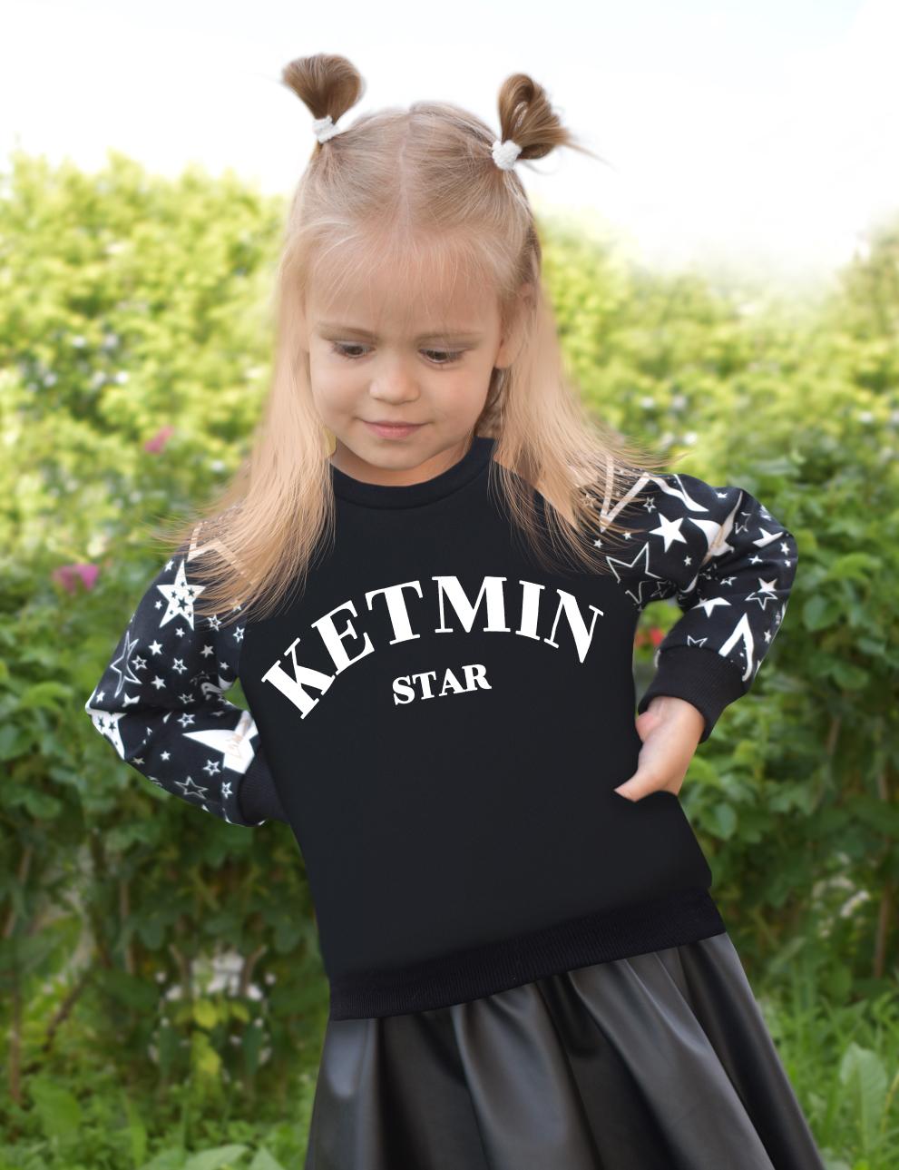 Свитшот детский KETMIN STAR реглан цв.Чёрный