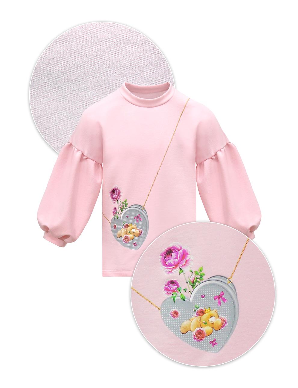 Детский костюм для девочки KETMIN Мишка с сумочкой цв.Розовый