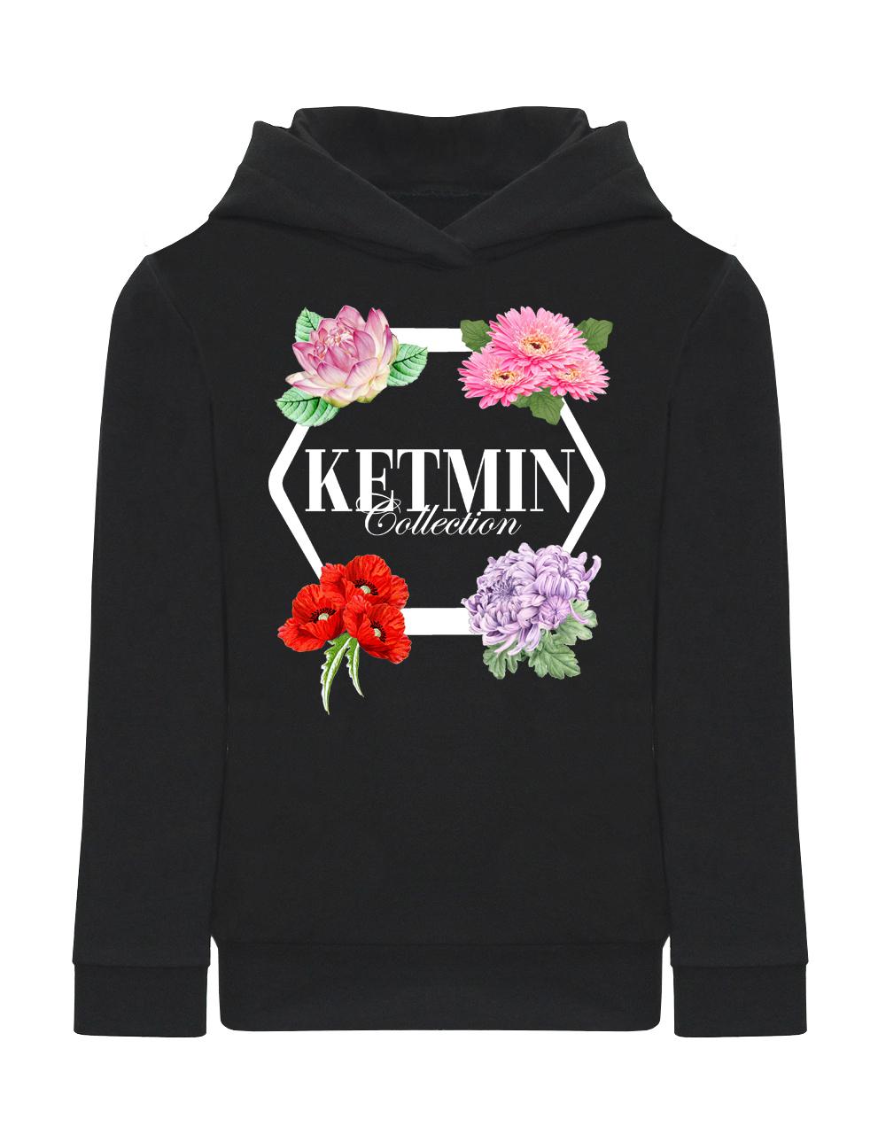 Худи для девочки KETMIN Collection цв.Чёрный